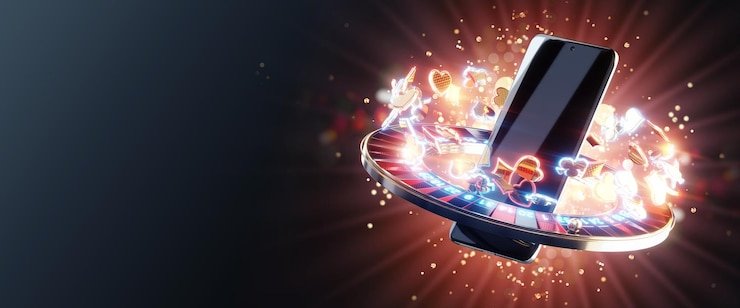 Ilustrasi enkripsi dan perlindungan data digital pada platform hiburan online
